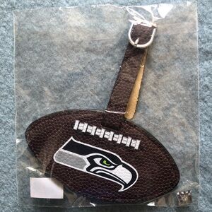NFL Seattle Seahawks Football Shaped luggage Tag